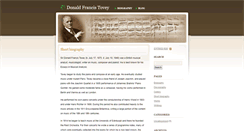 Desktop Screenshot of donaldtovey.com